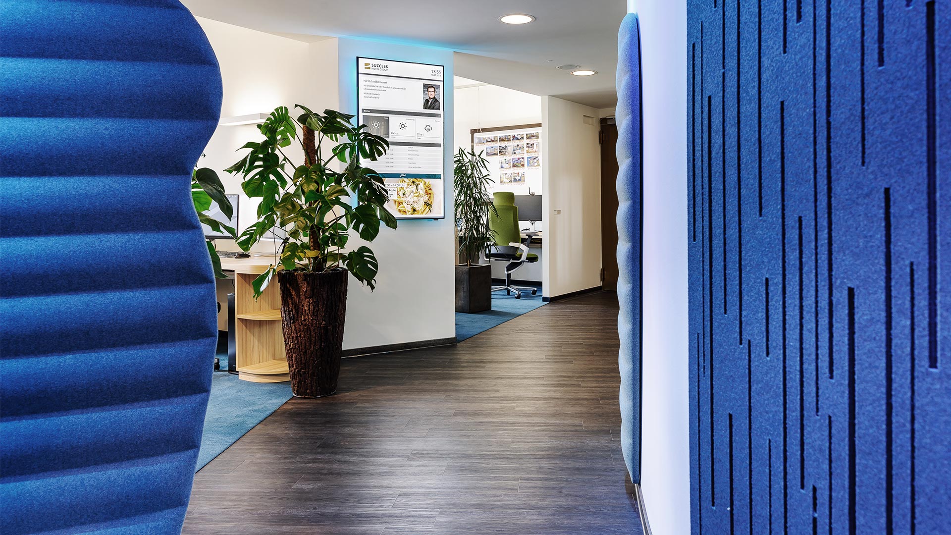 Corridor in the Success Hotel Group Headquarters