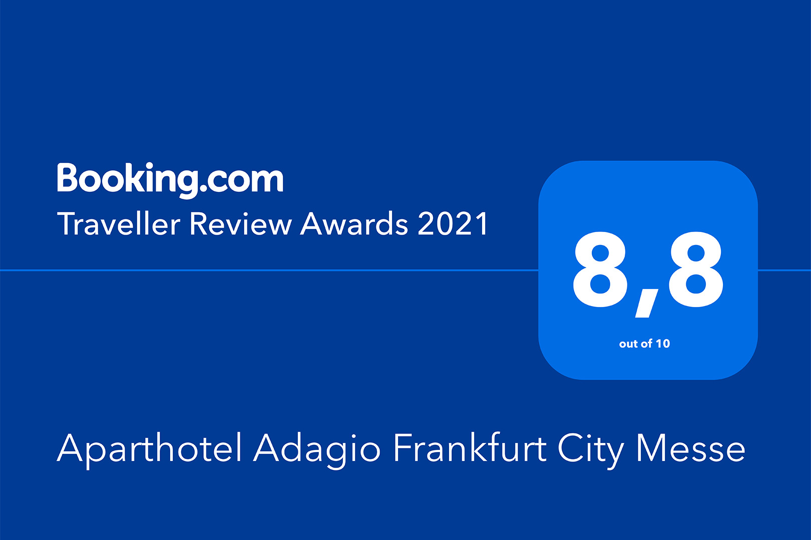 Aparthotel Adagio Frankfurt City Messe - Traveller Review Award 2021