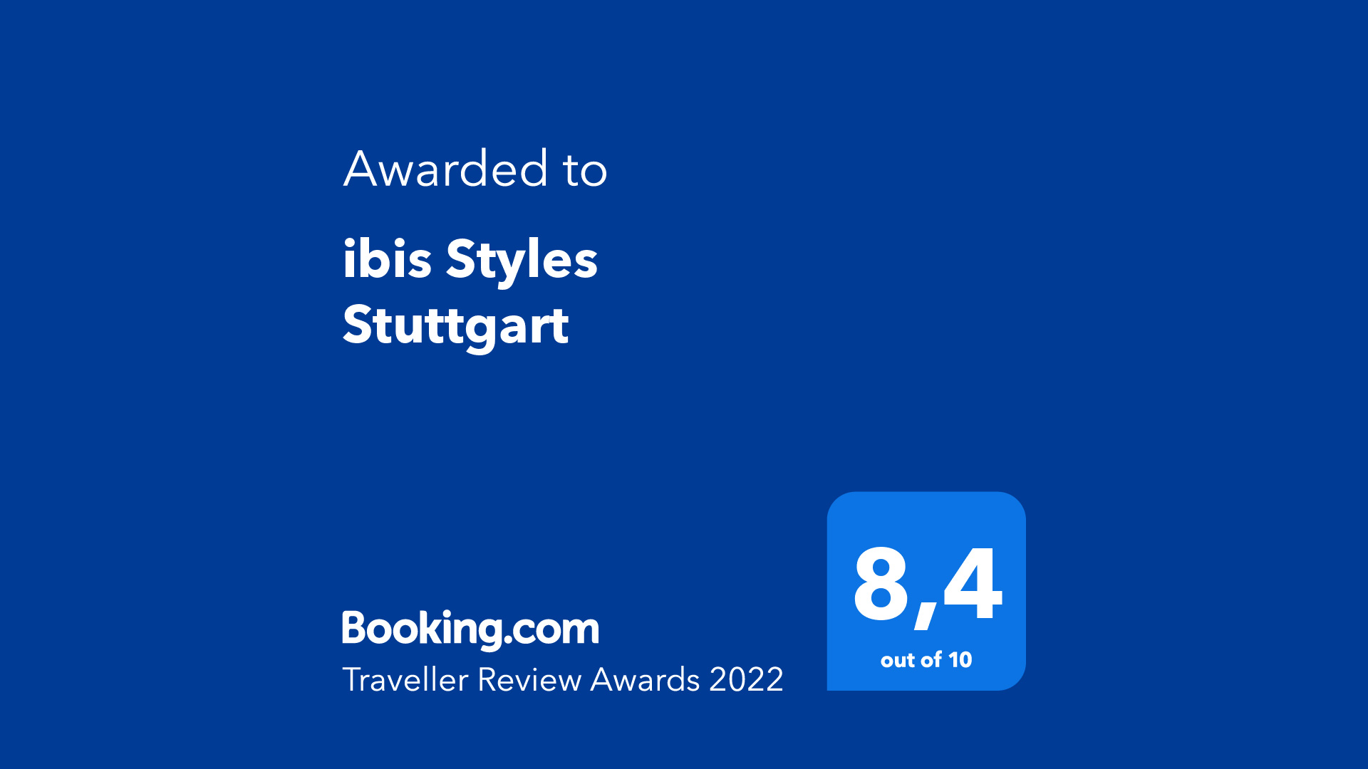 ibis Styles Stuttgart: Traveller Review Award 2022